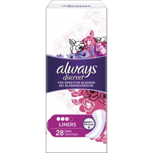 Always Ultra Always Discreet Normal Slipeinlage Damenbinden 28 Stck