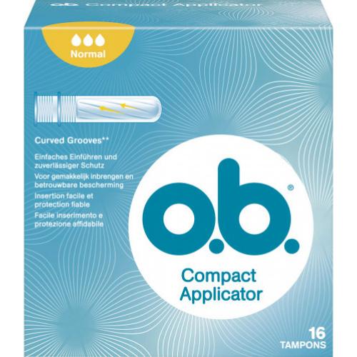 OB O.B. Compact Applicator Normal Tampons 16 St�ck