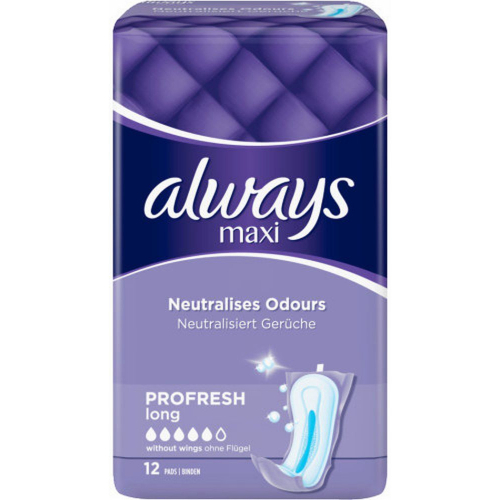 Always Ultra Always Maxi Profresh Long Damenbinde Hygiene 12 Stck