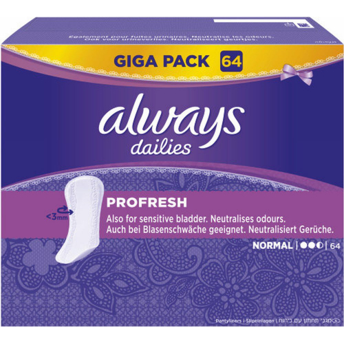 Always Ultra Always Slipeinlage Profresh Normal Damenbinden 64 St�ck