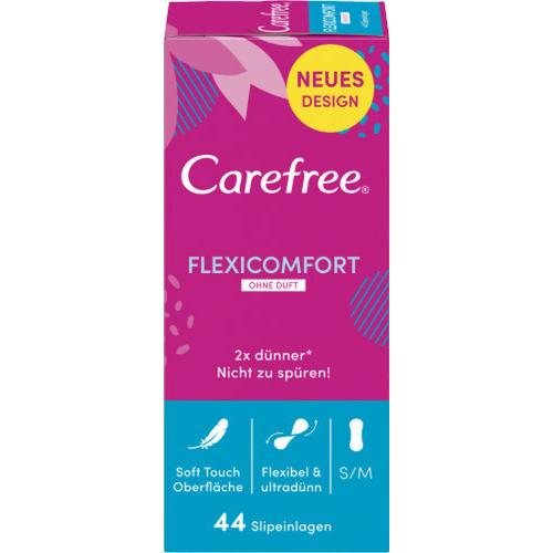 Carefree Slipeinlagen Flexicomfort ohne Duft Damenbinden 44 Stck