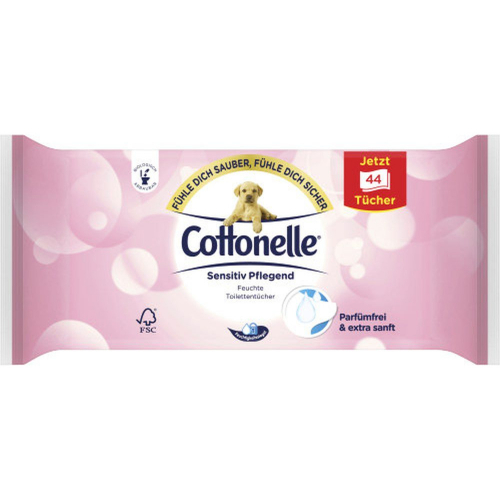 Cottonelle Sensitiv Feuchte Toilettent�cher Nachf�llpack 44 T�cher
