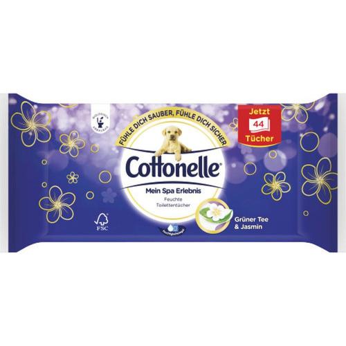 Cottonelle Mein Spa Erlebnis Gr�ner Tee & Jasmin Nachf�llpack Toilettent�cher 44 St�ck