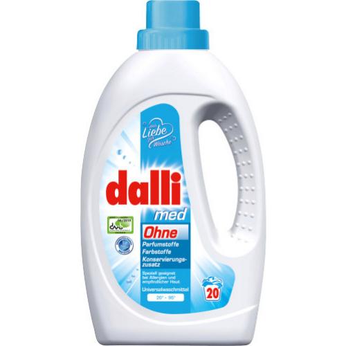Dalli med fl�ssig - ohne Parfumstoffe 18 Waschladungen 1,1L Flasche