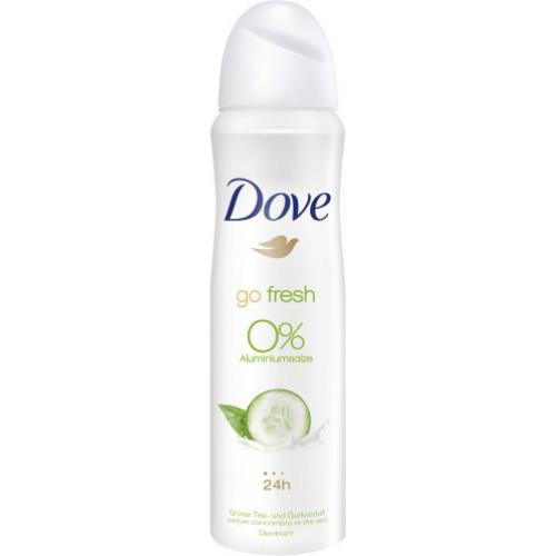 Dove Deospray Go Fresh Gurken- & Grner Tee Duft 0% Aluminiumsalze 150ml
