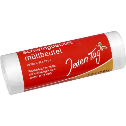 Jeden Tag JedenTag Mllbeutel mit Griff Schwingdeckel-Mllbeutel 20 Stck
