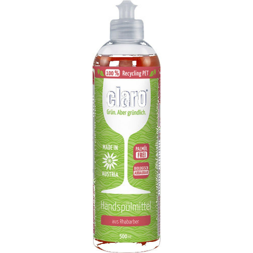 Claro �ko Handsp�lmittel Sp�lmittel Rhabarber 500ml Flasche