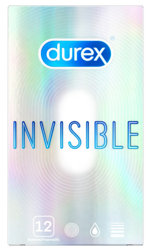 Durex Invisible - Farbe: transparent - Aroma: ohne, Eigengeruch - Menge: 12St�ck