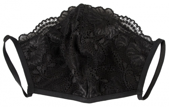 Cotelli Collection  Maske mit Spitze - Farbe: schwarz - Gre: S-L