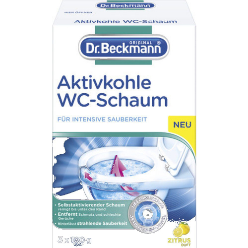 Dr. Beckmann Dr.Beckmann Aktivkohle WC Schaum 3x100g