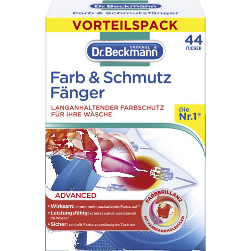 Dr. Beckmann Farb & Schmutz F�nger Verf�rbungsschutz Farbschutz 44 T�cher