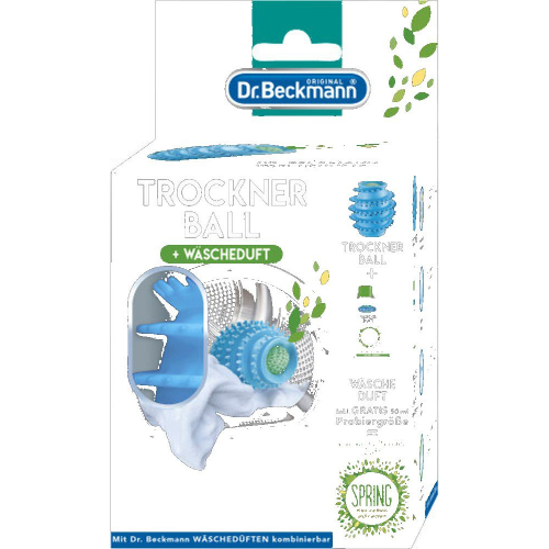 Dr. Beckmann Trockner Ball mit Wscheduft Probiergre 1 Stck + 50 ml