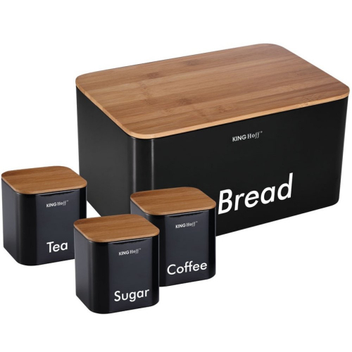 Kinghoff KINGHOFF Aufbewahrungsboxen in schwarz