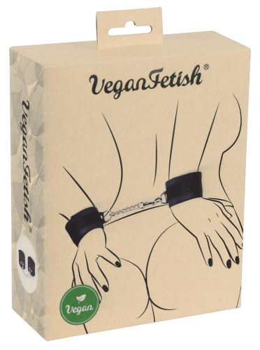 Vegan Fetish Handfesseln - Farbe: schwarz