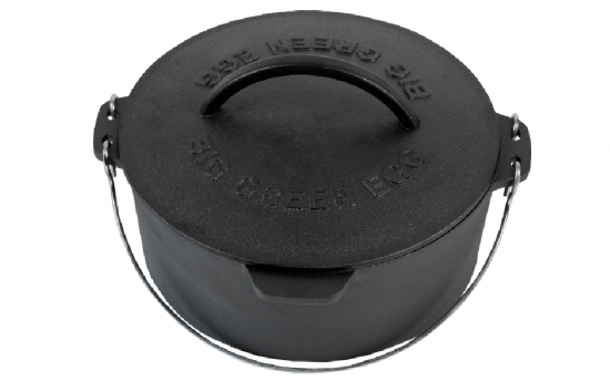 Big Green Egg Dutch Oven 5,2 Liter aus Gusseisen Grilltopf Gusseisentopf Feuertopf 