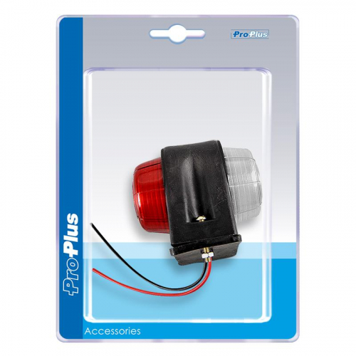 ProPlus Umrissleuchte rot/wei 67x78mm flach im Blister