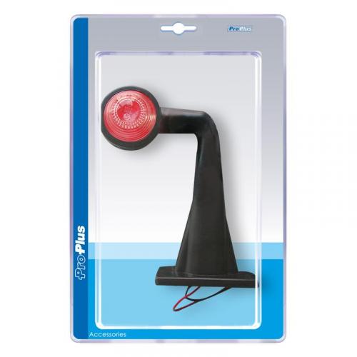 ProPlus Umrissleuchte rot/wei 185mm rechtwinklig im Blister