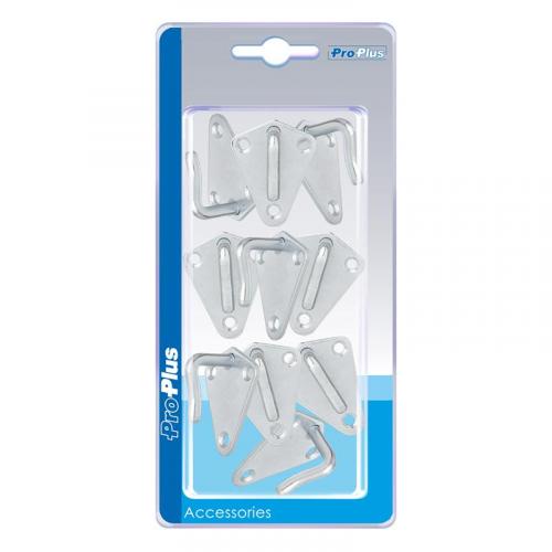 ProPlus Planenhaken Metall 40x45mm geschweit 10 Stck im Blister