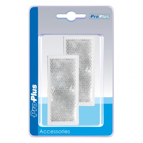 ProPlus Reflektor wei� 82x36mm selbstklebend 2 St�ck im Blister