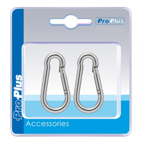 ProPlus Karabiner Edelstahl 5x50mm 2 Stck im Blister
