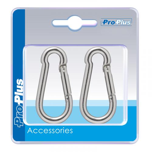ProPlus Karabiner Edelstahl 6x60mm 2 St�ck im Blister