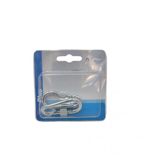 ProPlus Karabiner Metall 5x50mm mit Schraubverschluss 2 Stck im Blister