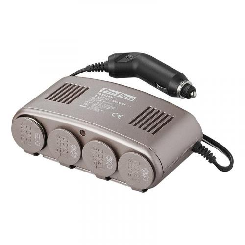 ProPlus Vierfachsteckdose 12V inkl. Halterung