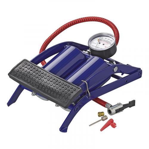 ProPlus Fupumpe Doppelzylinder mit Manometer