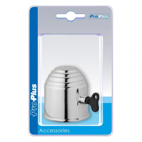ProPlus Abdeckkappe chrom mit Schloss im Blister