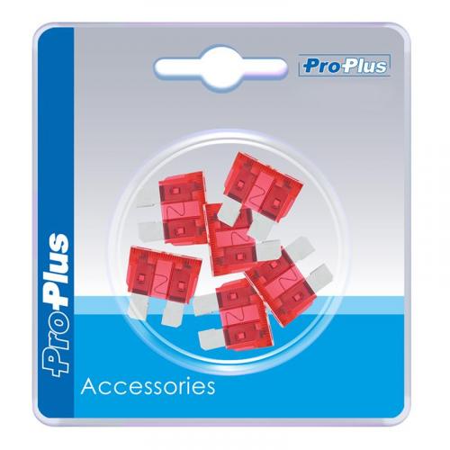 ProPlus Flachsicherungen Standard 10A rot 6 St�ck im Blister