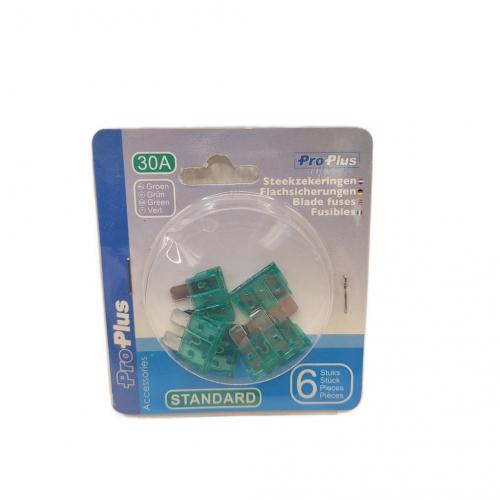 ProPlus Flachsicherungen Standard 30A grn 6 Stck im Blister