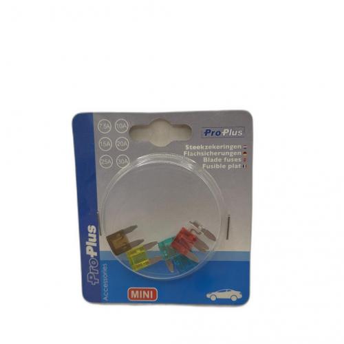 ProPlus Flachsicherungen Mini sortiert 6 Stck im Blister