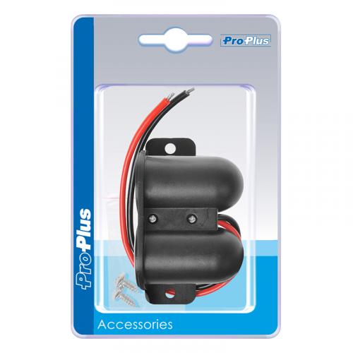 ProPlus Aufbau-Zigarettenanzndersteckdose + 2xUSB 12V/24V im Blister