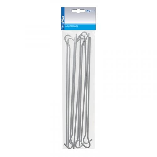 ProPlus Zelthering 30cm Metal mit offenes Auge 10 St�ck im Polybeutel