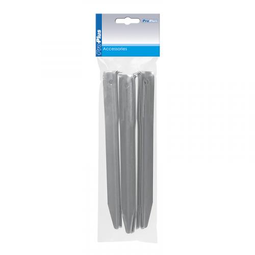 ProPlus Zelthering 22cm Metal halbrund 10 Stck im Polybeutel