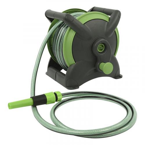 ProPlus Gartenschlauch 15m auf tragbarer Trommel