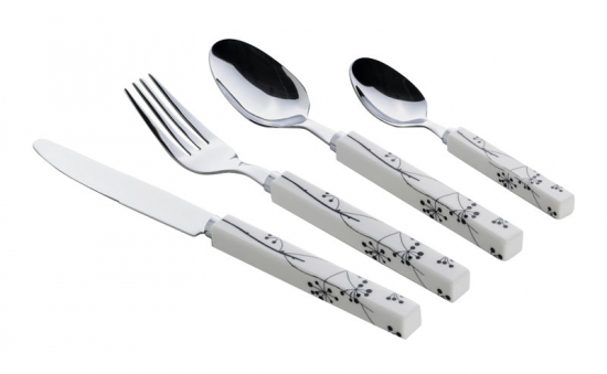 Gimex Besteckset QUADRATO BLACK PEARL