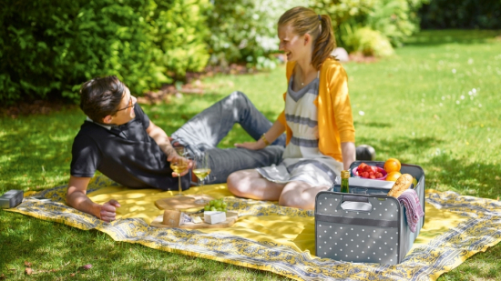 meori Faltbox Classic S stein grau Punkte