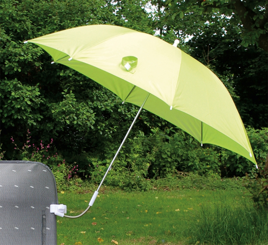 Eurotrail Stuhl-Sonnenschirm grau