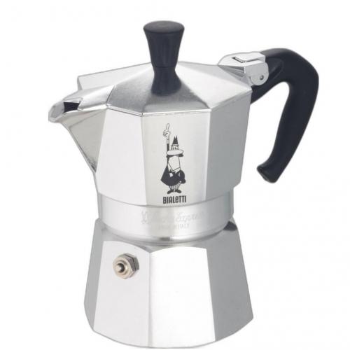 Bialetti Moka Express Espressokocher fr 1 Tasse Farbe Silber