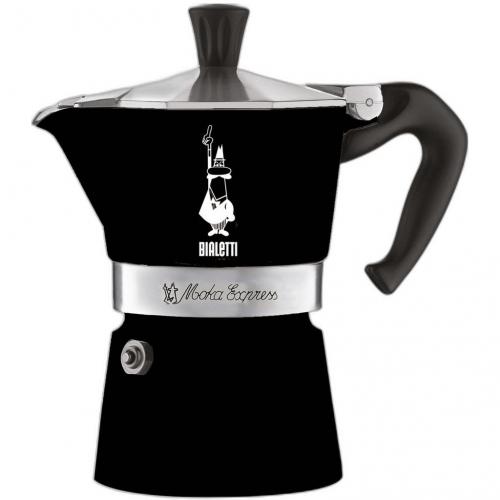 Bialetti Moka Express Espressokocher f�r 1 Tasse Farbe Schwarz
