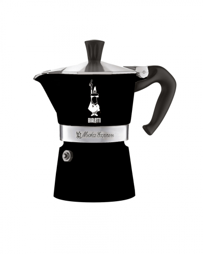 Bialetti Moka Express Espressokocher fr 3 Tassen Farbe Schwarz