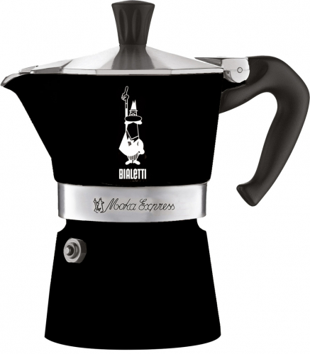 Bialetti Moka Express Espressokocher fr 6 Tassen Farbe Schwarz