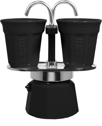 Bialetti Set Mini Express Espressokocher Farbe Schwarz