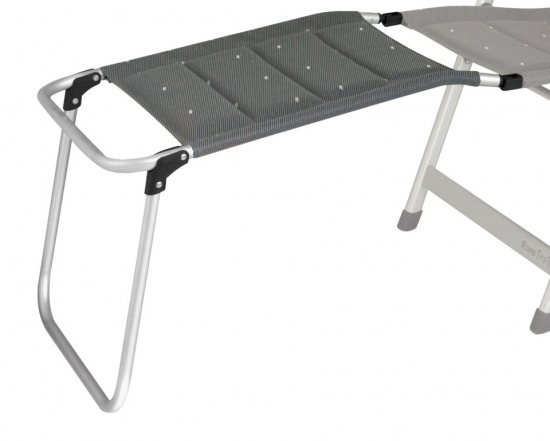 Eurotrail Beinauflage TRONDHEIM grau Fu�st�tze Sessel Liegestuhl Gepolstert