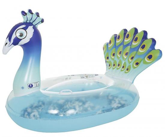 Wehncke Happy People Badetier Wasserspielzeug Floater Pfau mit Federn
