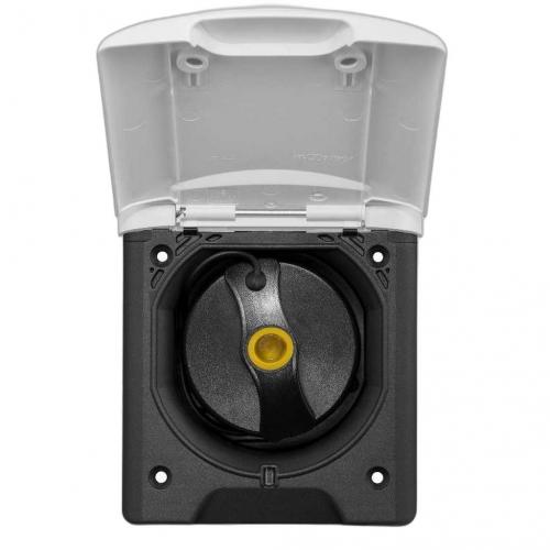 Movera Diesel-Einfllstutzen fiat bianco mit Magnetdeckel Schlauchanschluss 50 mm