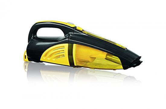 Cleanmaxx Handstaubsauger Akku 2 in 1, gelb/schwarz