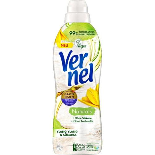 Vernel Weichspler Naturals Ylang Ylang & Sgras 32 Waschladungen 800ml
