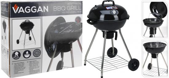 Markenlos BBQ Grill Standgrill mit Rdern 47cm